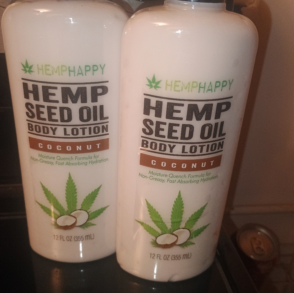 HempHappy Hemp Seed Oil Body Lotion Set Coconut - Picture 3 of 5
